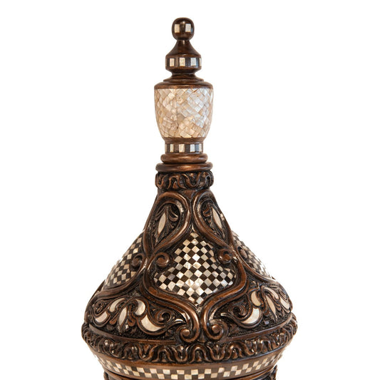 WOOD DALLAH INLAID BIG SIZE FATIMID ENGRAVING
