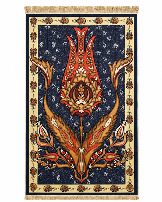 Anatolian Tulip prayer mat from Masra - view 2