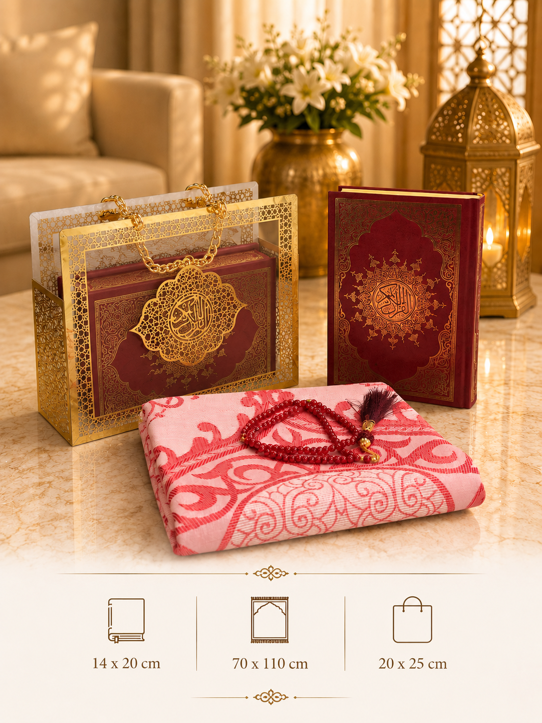 Noor Al Hadi Luxury Prayer Gift Set -0523-