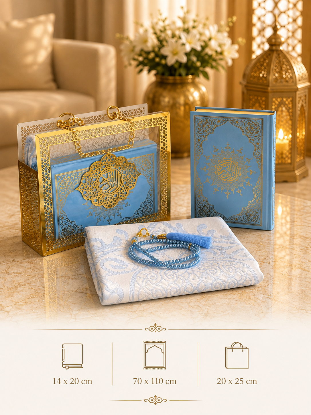 Noor Al Hadi Luxury Prayer Gift Set -0523-