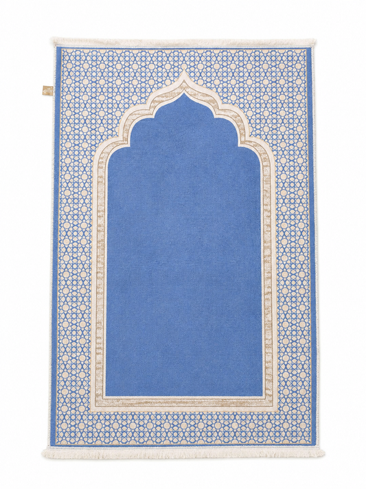 Blue Mist Classic Arch prayer mat from Masra