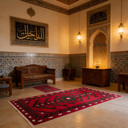Luxurious Velvet Prayer Mat for 5 Person (Ds03)