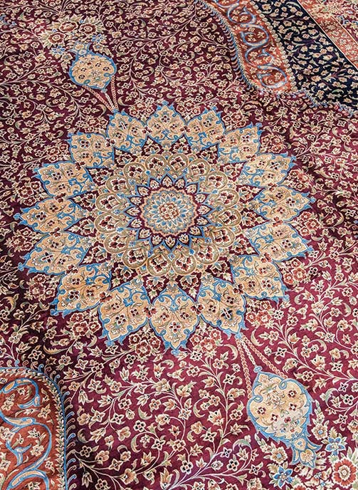 Silk Iranian Carpet 3*4 - SB014
