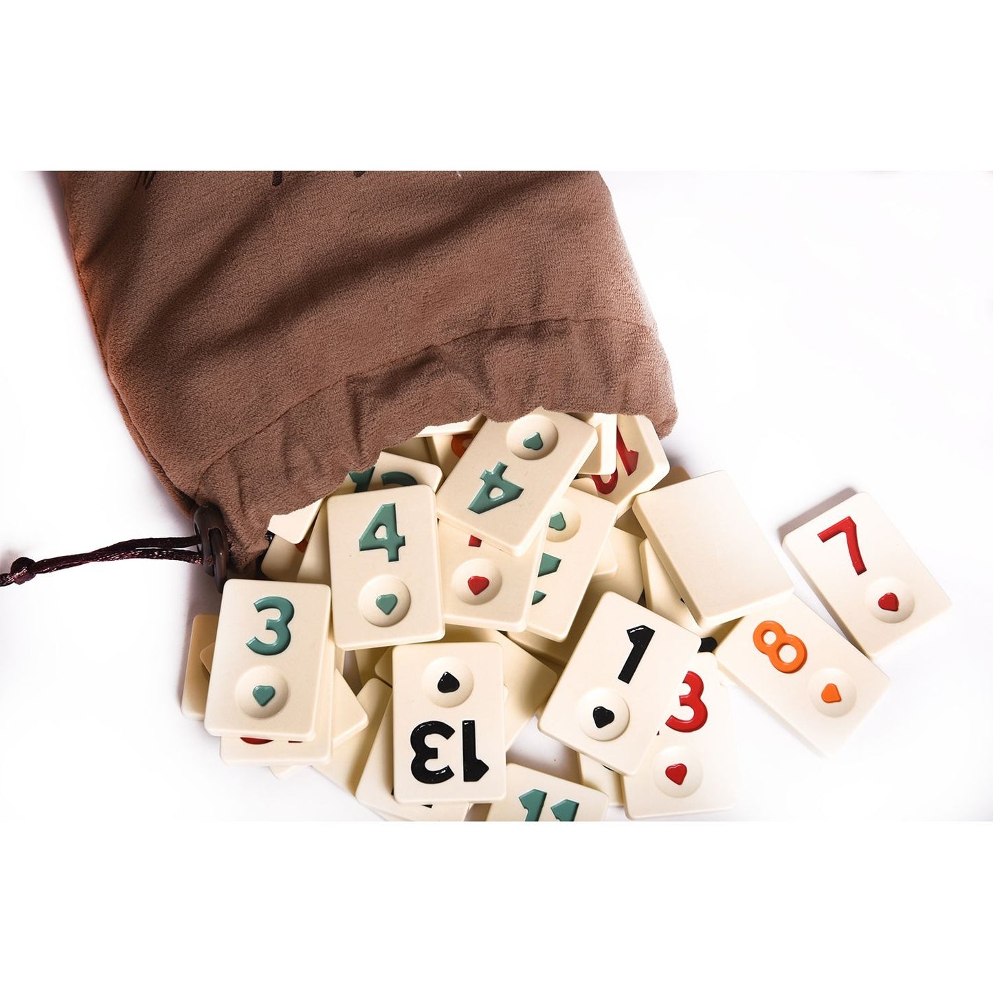 Wooden Oval Rummy Board Game Set