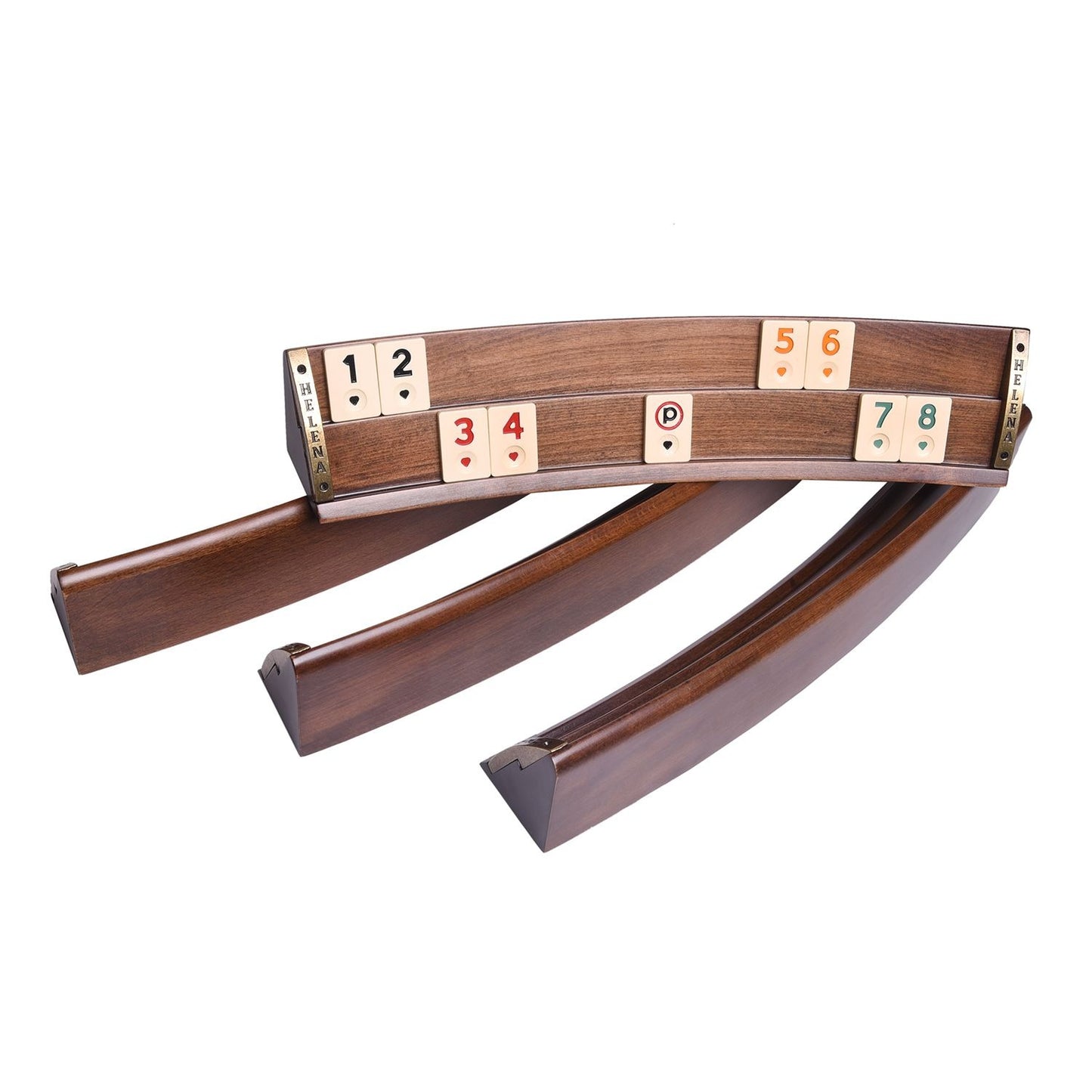 Wooden Oval Rummy Board Game Set