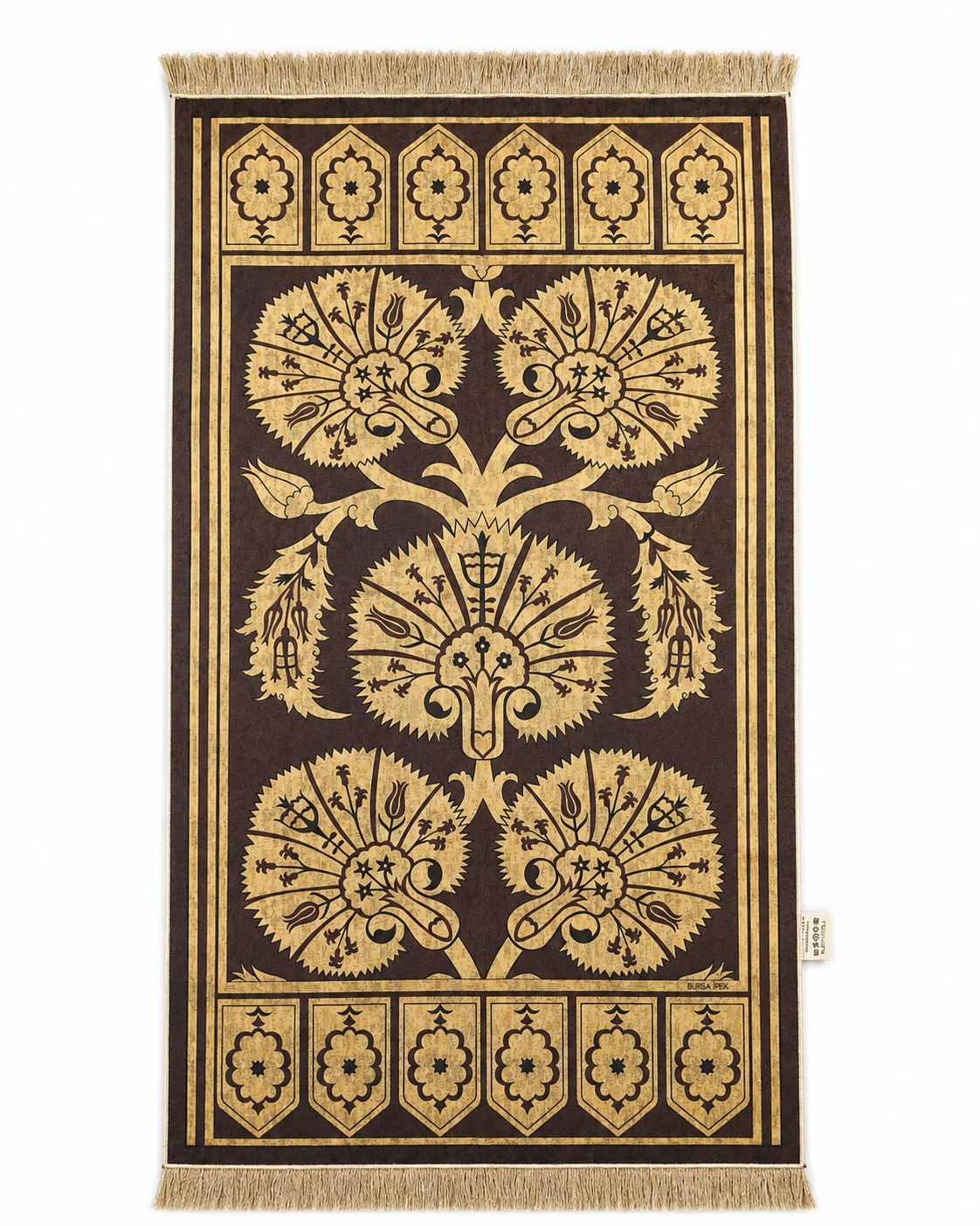 Ottoman Garden - Bursa Thin Silk Prayer Mat