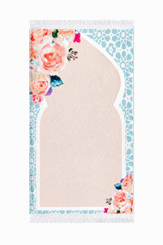 Floral Serenity prayer mat from Masra