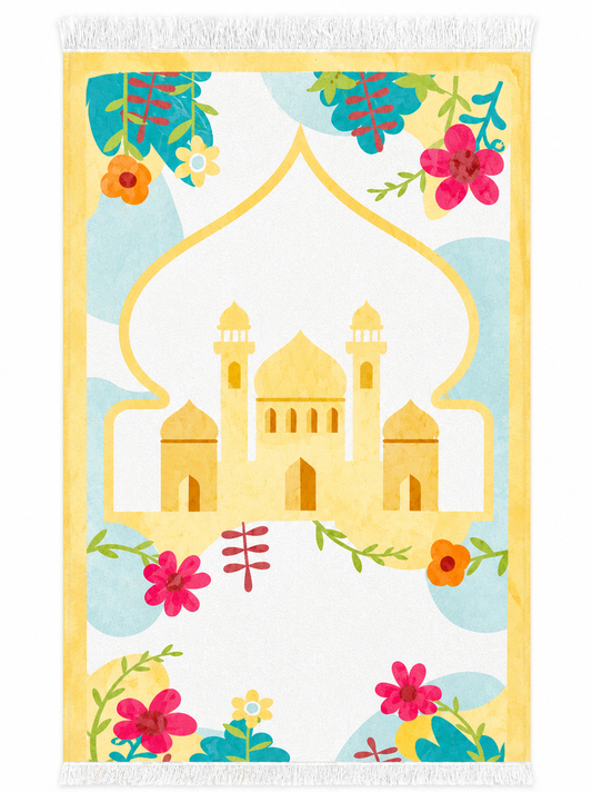 Blooming Mosque Garden prayer mat from Masra
