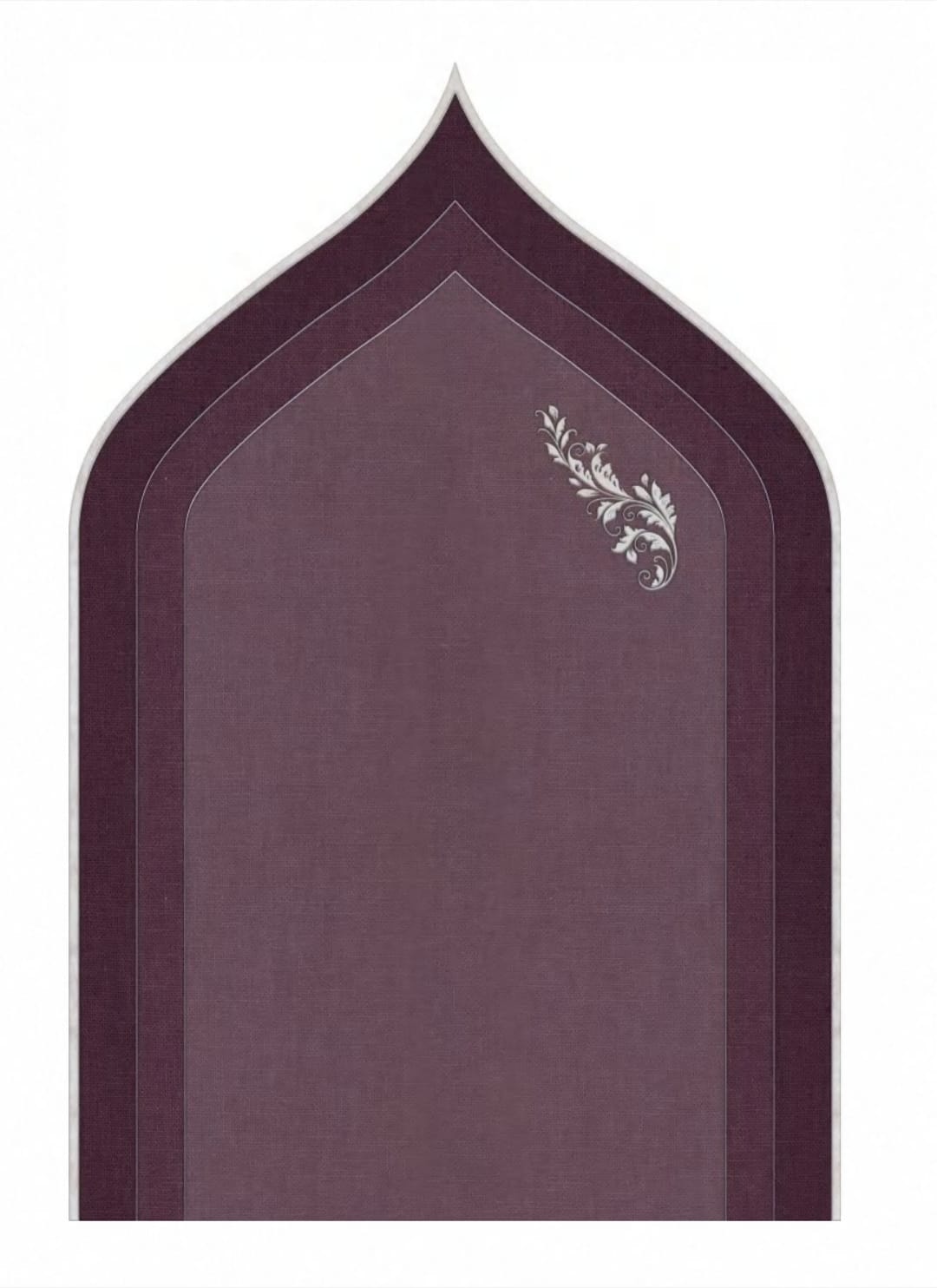 Plum Sanctuary prayer mat from Masra with a bamboo top layer