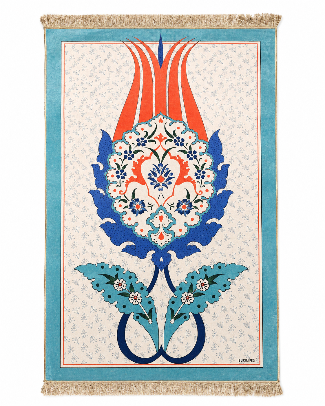 Ottoman Blossom - Bursa Thin Silk Prayer Mat