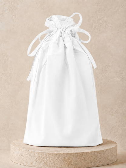 Safa Turkish Cotton Prayer Dress - White