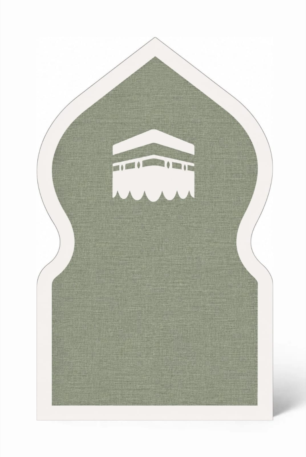 Sage Kaaba prayer mat from Masra with a bamboo top layer