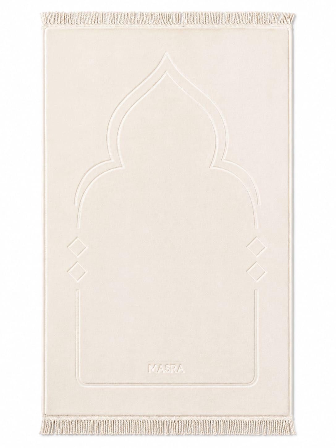 Ivory Pearl prayer mat from Masra
