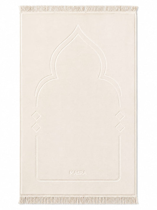 Ivory Pearl prayer mat from Masra
