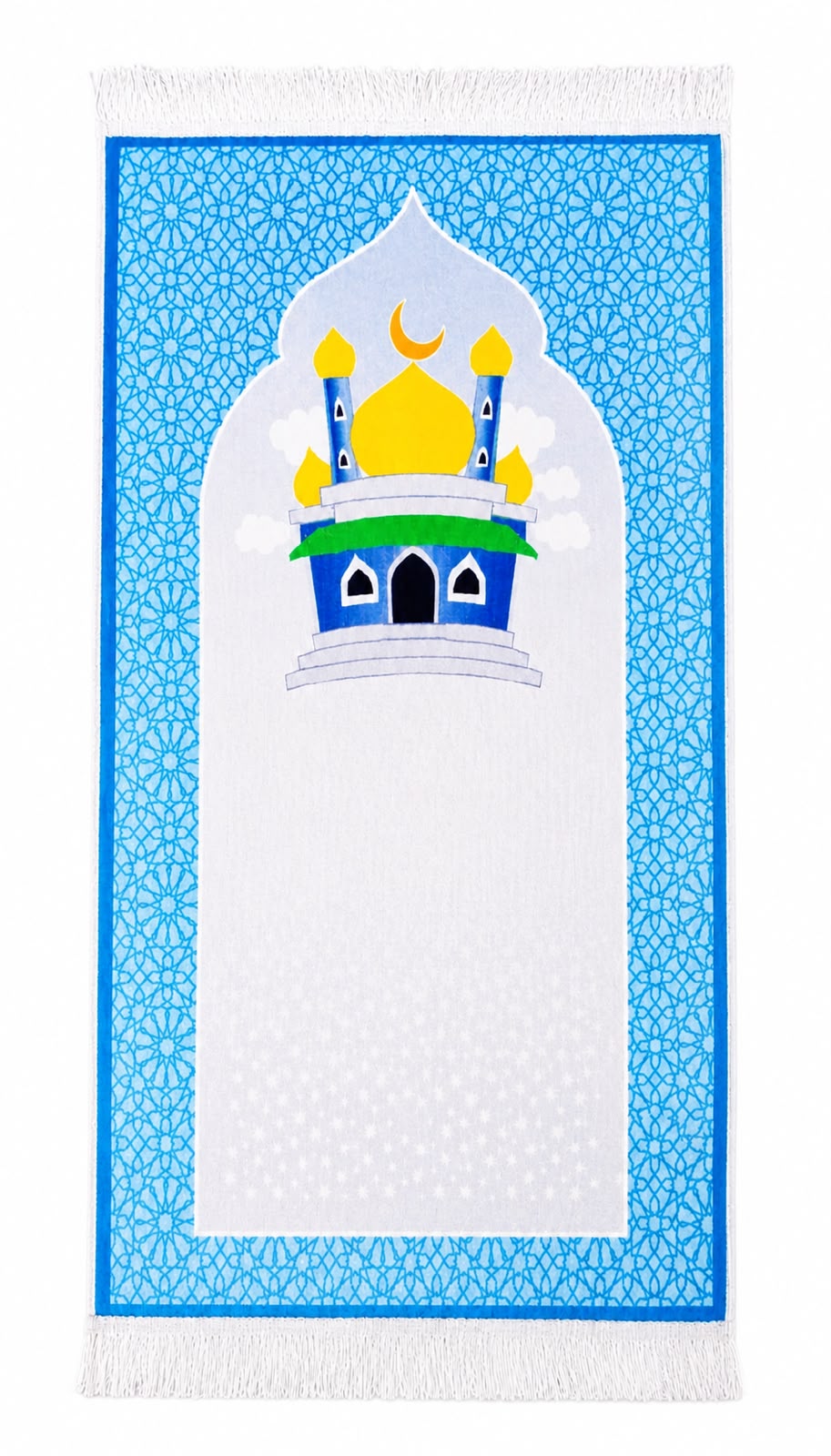 Blue Crescent Kids Prayer Mat