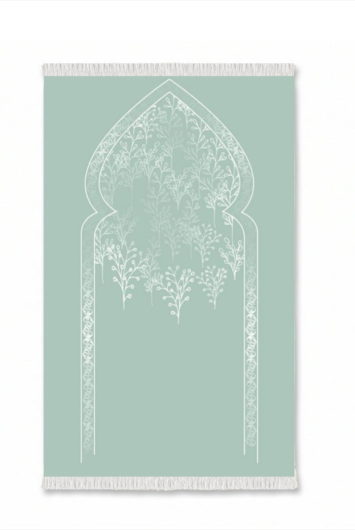 Mint Lace Arch - Velvet Prayer Mat