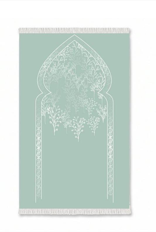 Mint Lace Arch prayer mat from Masra