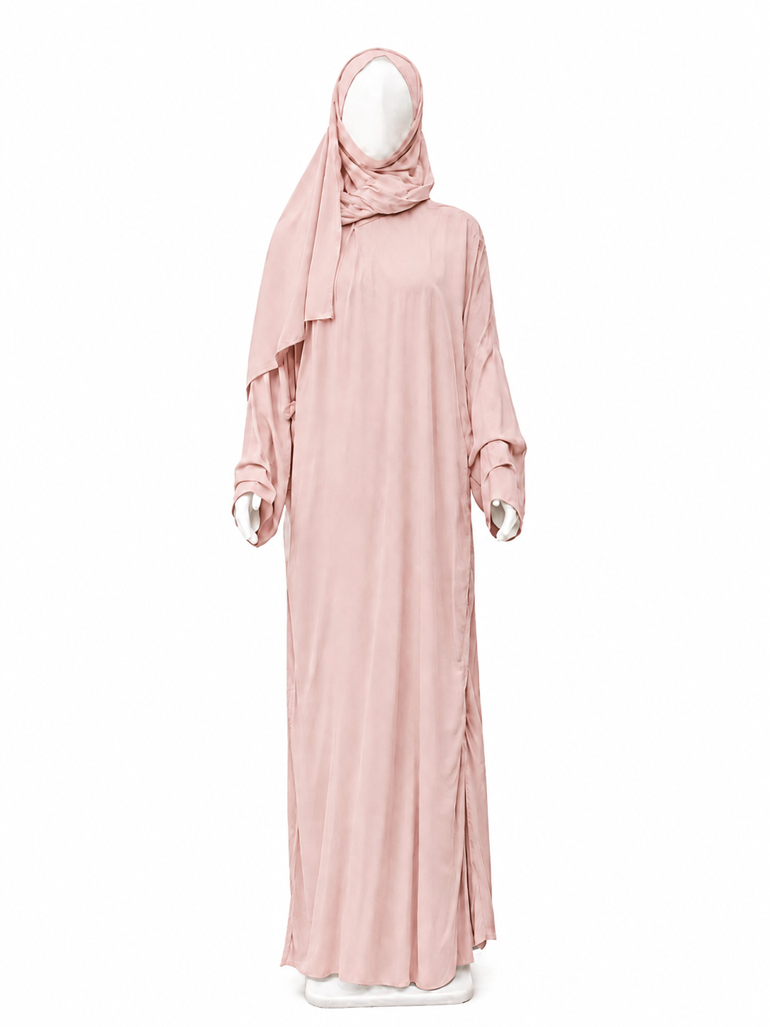 Safa Turkish Cotton Prayer Dress - Light Peach