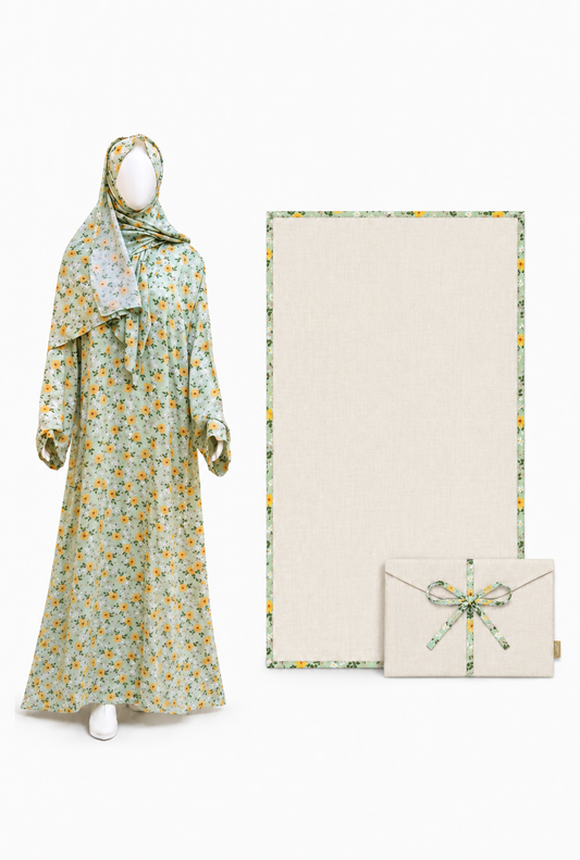 Mint Blossom- Prayer Dress (Set of 3)